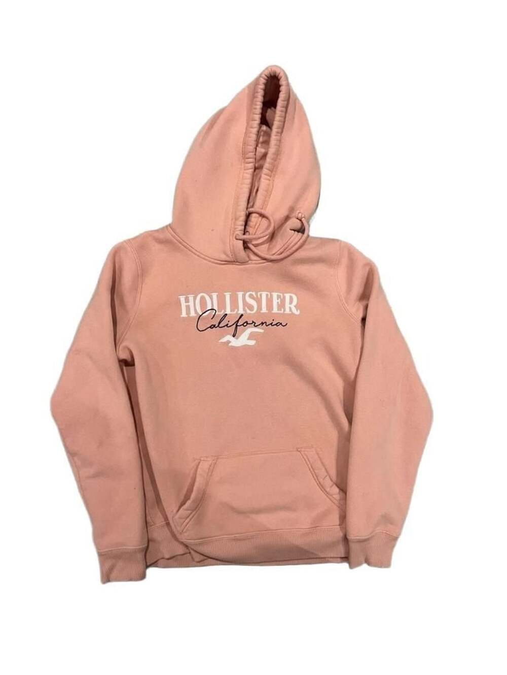 Hollister California Graphic Pullover Hoodie Pink Size L